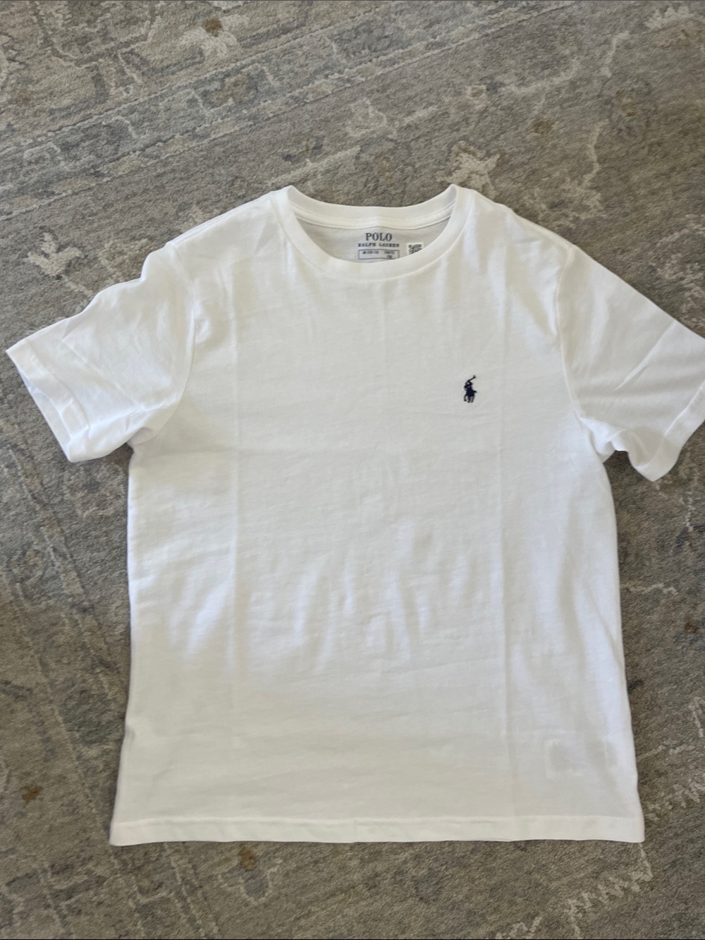 Polo by Ralph Lauren White Crew Neck Short Sleeve Tee with Navy Pony